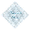 Monogram Diamond Wedding Labels